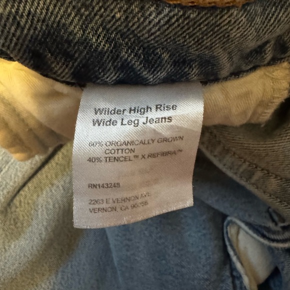 Reformation high rise wide leg wilder jeans - Picture 6 of 6